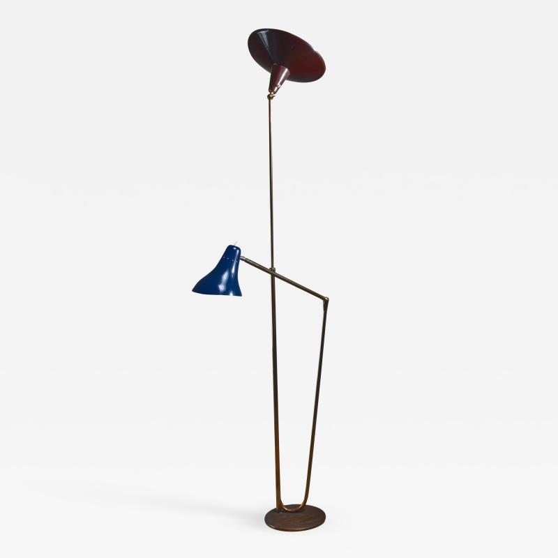 Guiseppe Ostuni Guiseppe Ostuni floor lamp with 2 shades for O Luce Italy