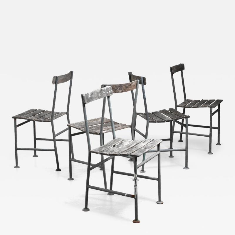 Gunnar Asplund Set of 5 Gunnar Asplund garden chairs