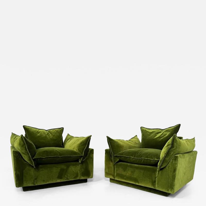 Gunnar Gravesen Pair of Green Armchairs Cado by Gunnar Gravesen and David Lewis Divano for ICF
