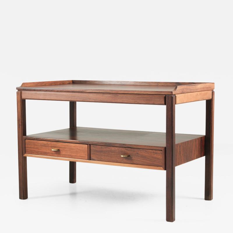 Gunnar Myrstrand Sven Engstr m Scandinavian Side Table Model Casino in Rosewood by Engstr m Myrstrand