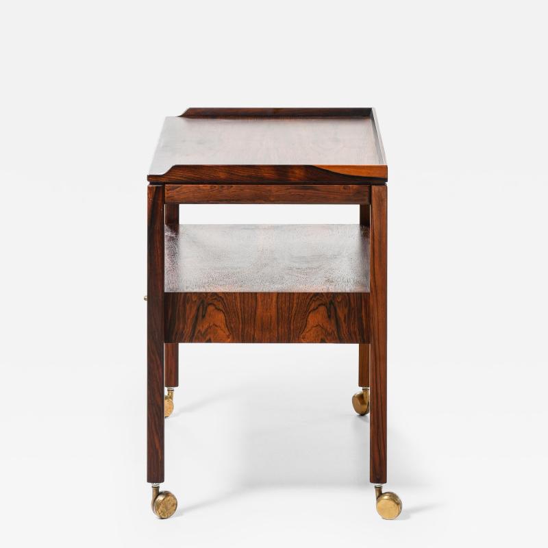 Gunnar Myrstrand Sven Engstr m Trolley in Brass and Rosewood by Sven Engstr m Gunnar Myrstrand 1960s