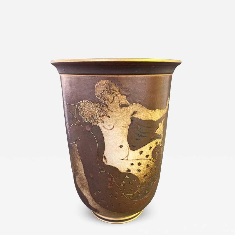 Gunnar Nylund Cavorting Mermaids Vase Gunnar Nylund for Rorstrand 