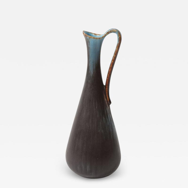 Gunnar Nylund Mid Century Sky Blue Copper Pitcher Vase by Gunnar Nylund for R rstrand