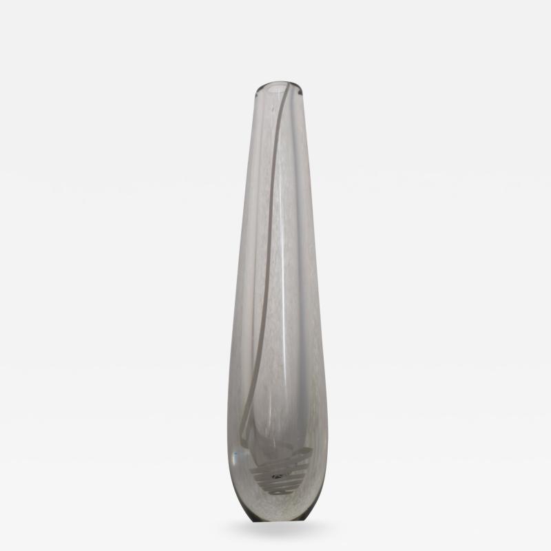 Gunnel Nyman Glass Serpentini vase by Gunnel Nyman for Nuut jarvi Nottsj 