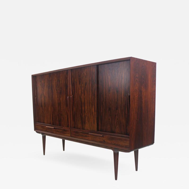 Gunni Omann Spectacular Scandinavain Modern Rosewood Credenza Designed by Gunni Oman