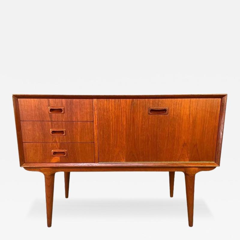 Gunni Omann Vintage Danish Mid Century Teak Mini Credenza Entry Chest by Gunni Oman