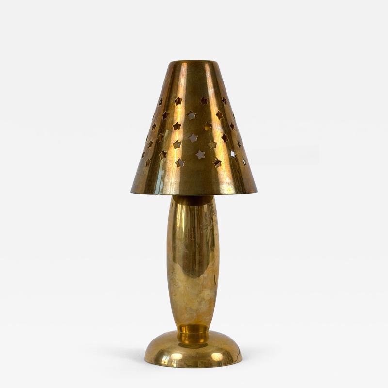 Gunther Lambert Rare Lovely Mid Century Brass Side Table Lamp by Gunther Lambert Germany 1970s