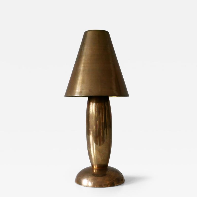 Gunther Lambert Rare Lovely Mid Century Modern Brass Side Table Lamp by Lambert Germany 1970s