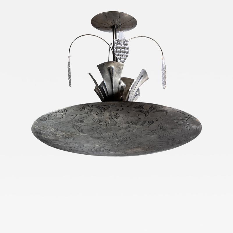 Gustaf str m engraved chandelier