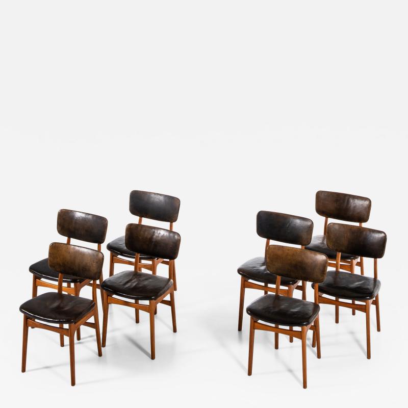 Gustav Bertelsen Dining Chairs Produced by Gustav Bertelsen