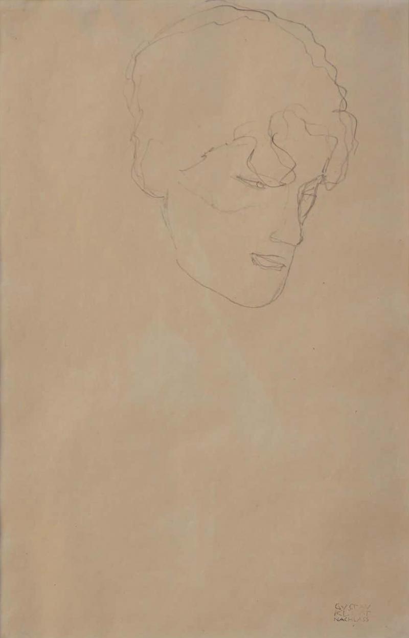 Gustav Klimt Gustav Klimt Sketch of a Woman Catalogued