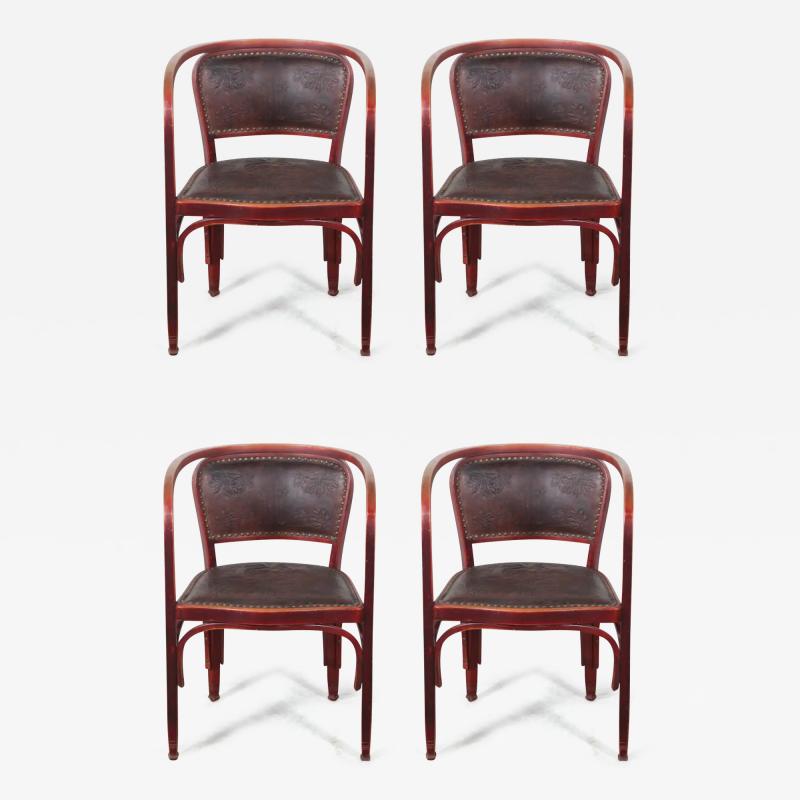 Gustav Siegel Set of Four Gustav Siegel Armchairs