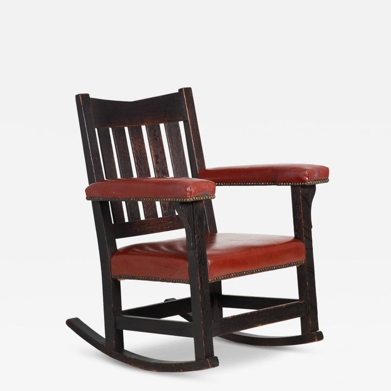 Gustav Stickley Arts Crafts Oak Rocking Chair no 311 1 2 Gustave Stickley ca 1900 1912