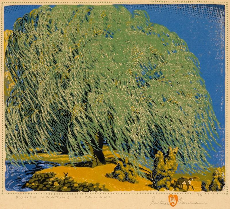 Gustave Baumann Punch Hunting Chipmunks