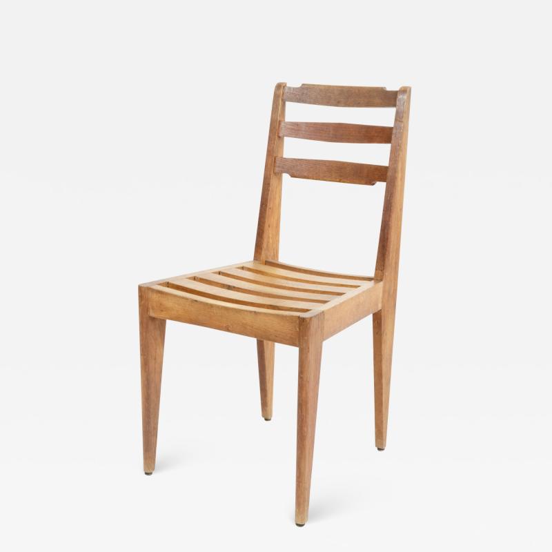 Gustave Gautier Wooden Chair attributed to Gustave Gautier France 1950s