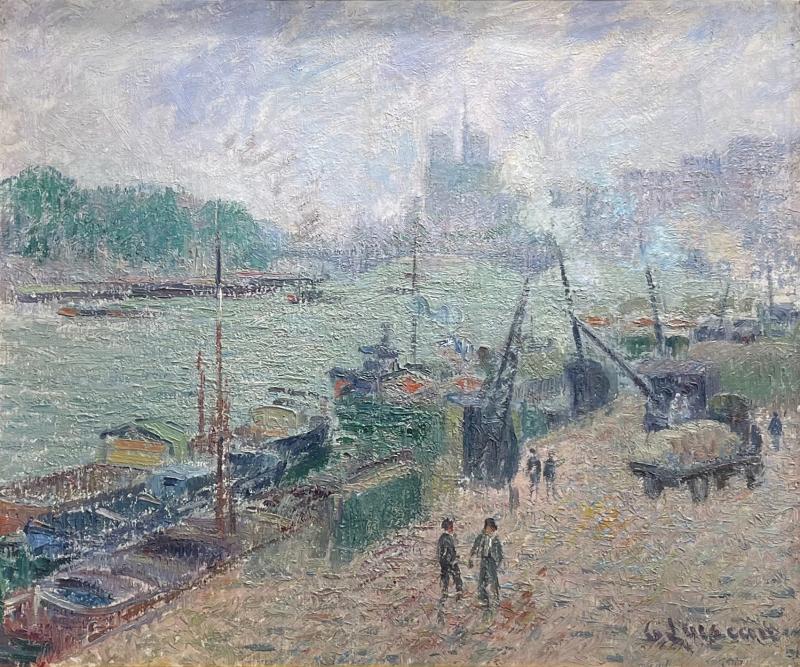 Gustave Loiseau Le port Henri IV Paris