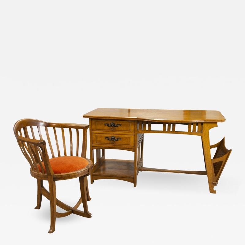 Gustave Serrurier Bovy Gustave Serrurier Bovy Desk and chair