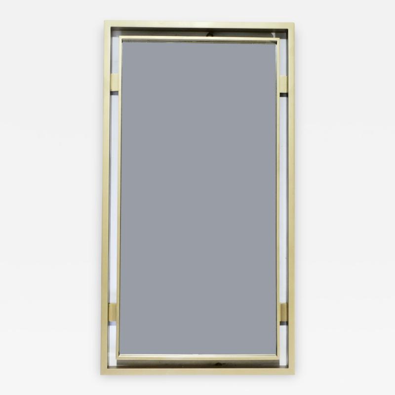 Guy LeFevre Brass mirror by Guy Lefevre for Maison Jansen 1970 s