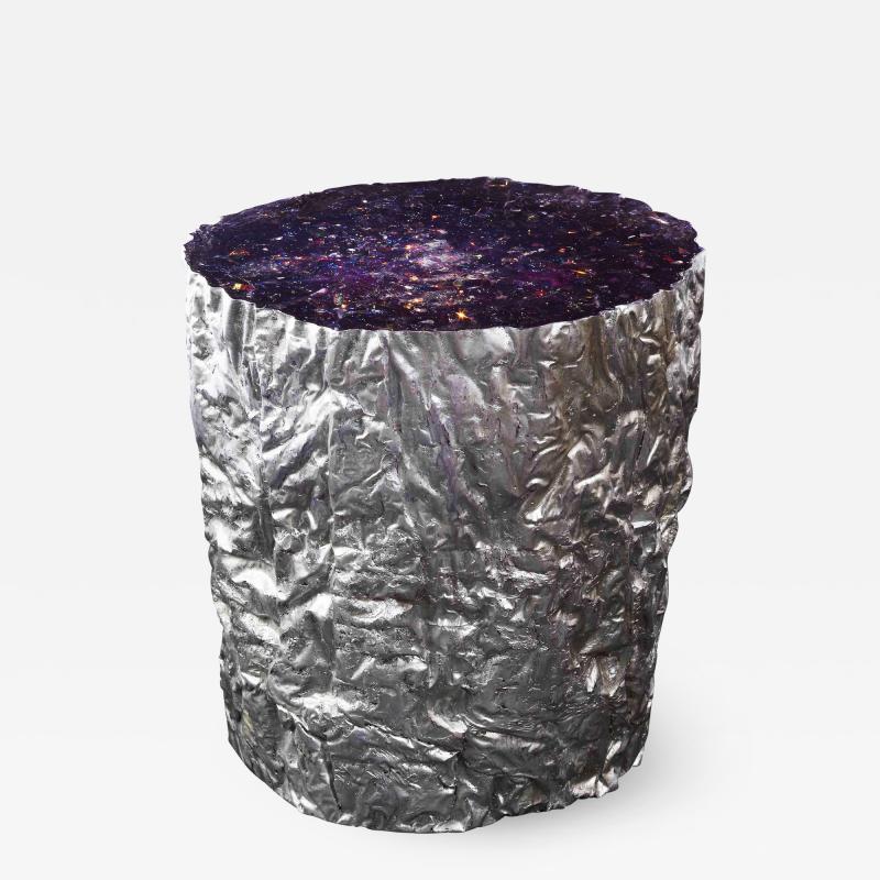 H l ne de Saint Lager FUT VIOLET SIDE TABLE
