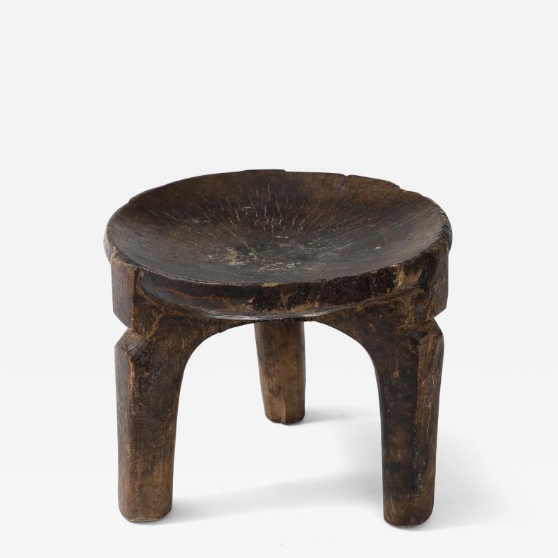 HAND CARVED AFRICAN STOOL