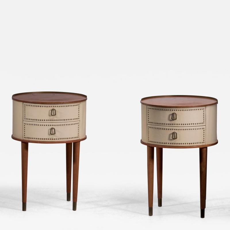 Halvdan Pettersson Pair of Halvdan Pettersson bedside tables