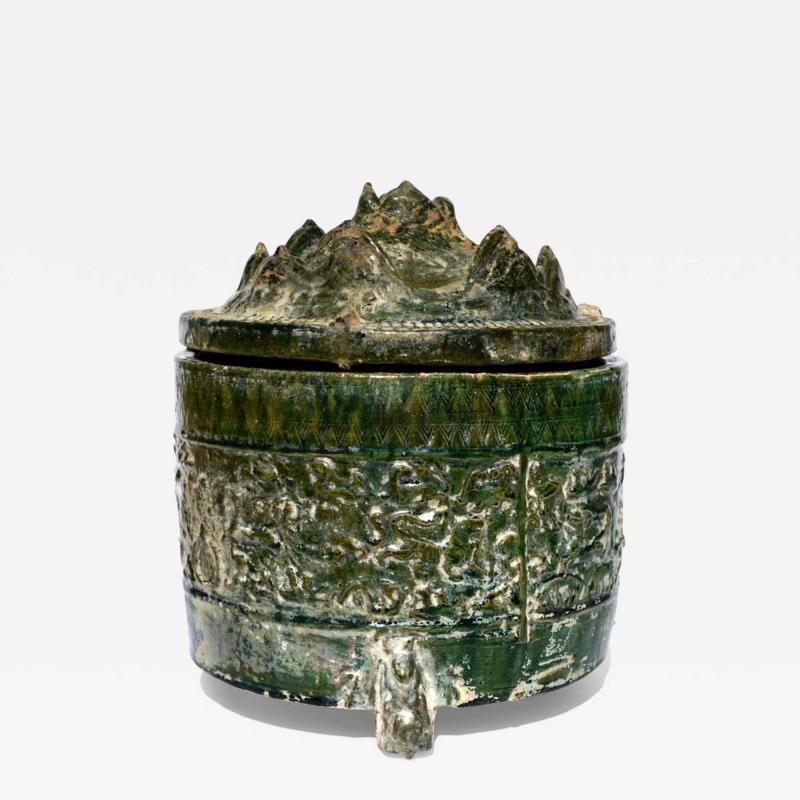 Han Dynasty Glazed Hill Jar