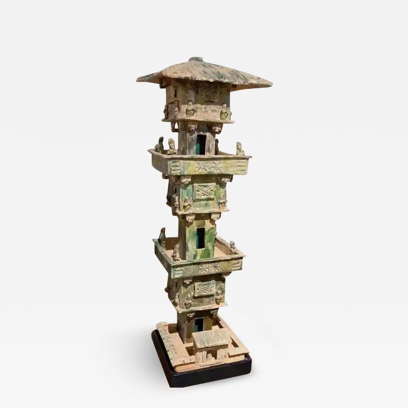 Han Dynasty Green Glazed Archers Watch Tower Oxford TL Tested