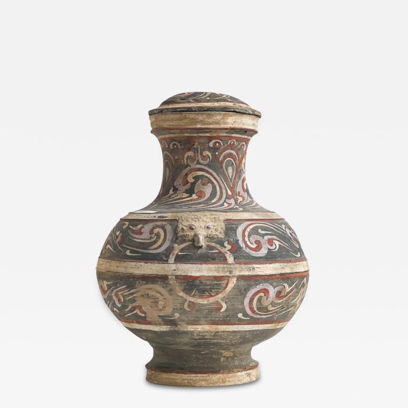 Han Dynasty painted Jar Cover