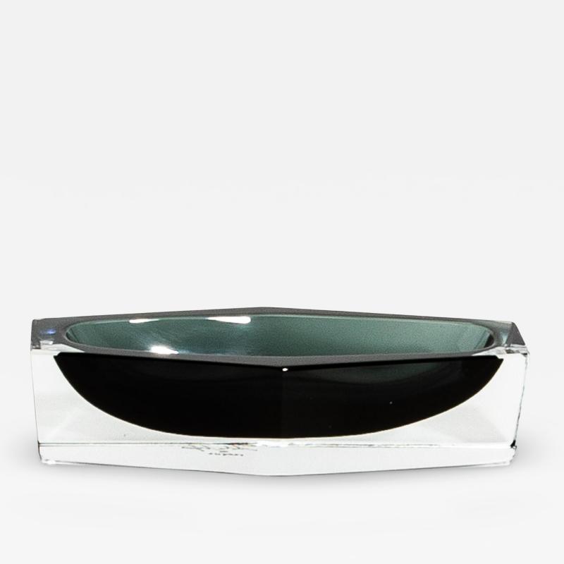 Hand Blown Murano Ashtray in Grey