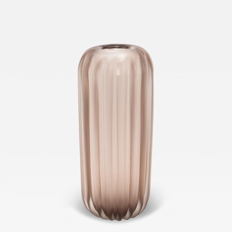 Hand Blown Murano Cactus Vase in Amethyst Large