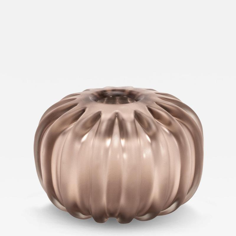 Hand Blown Murano Cactus Vase in Amethyst Small