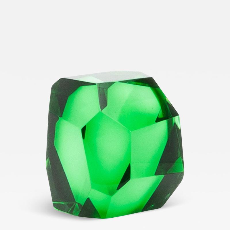 Hand Blown Murano Diamond Sculpture
