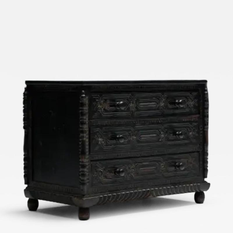 Hand Carved Oak Chest of Drawers France 18th Century