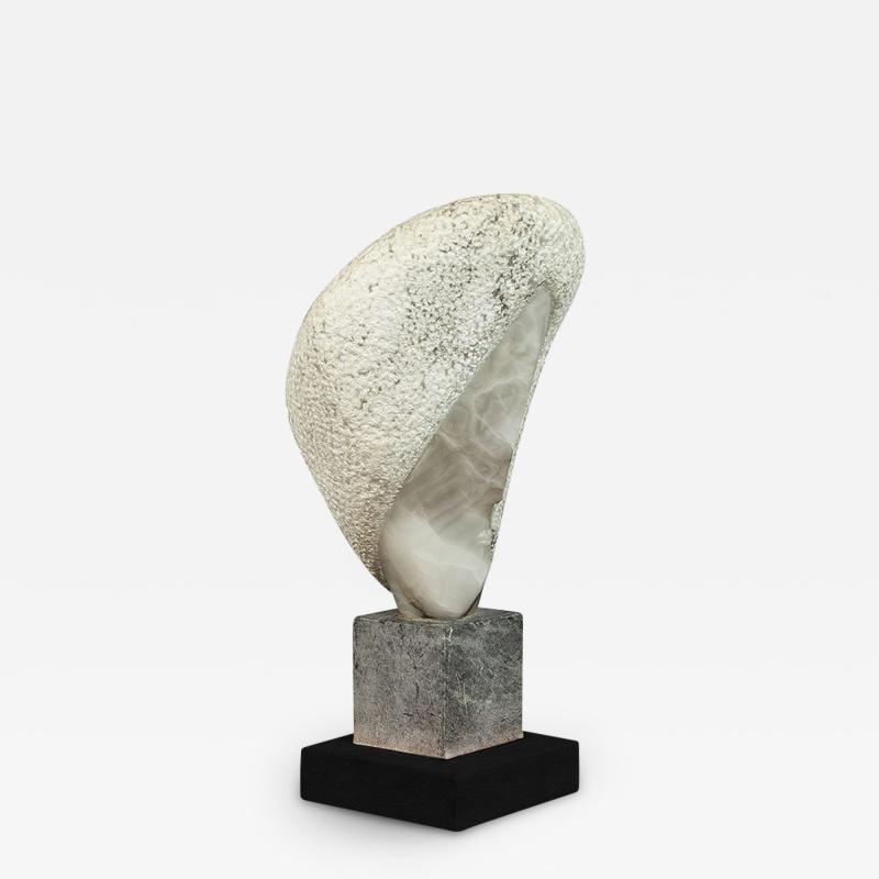 Hand Carved Stylized Stone Sculpture by Daniel Pokorn