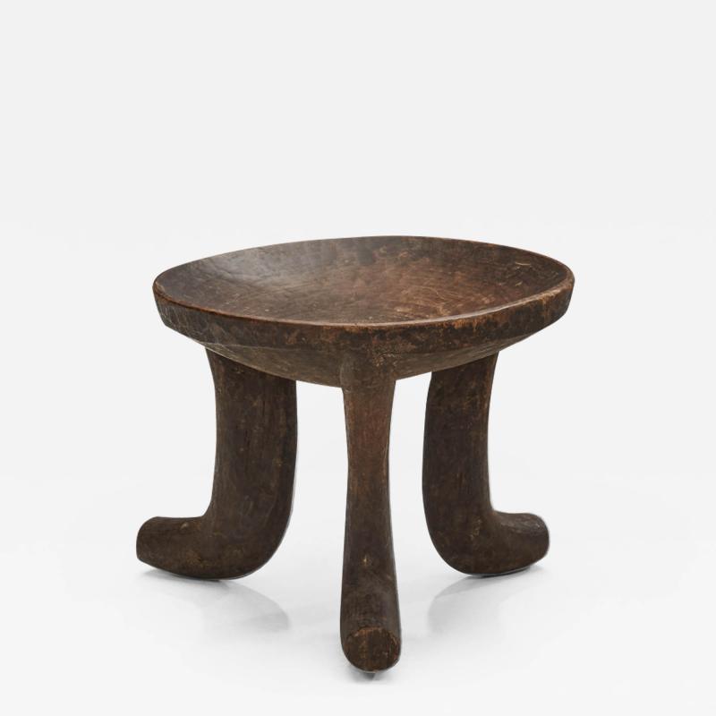 Hand carved Ethiopian Tripod Stool Africa early 20th century