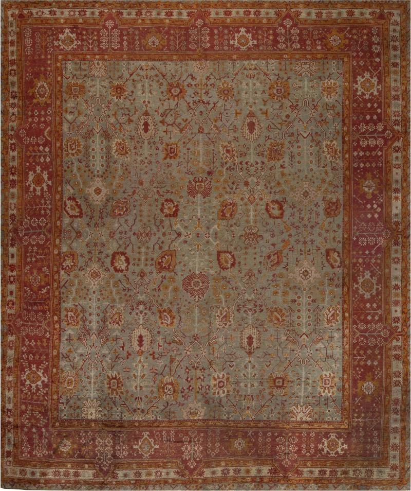 Handmade Antique Decorative Turkish Oushak Rug