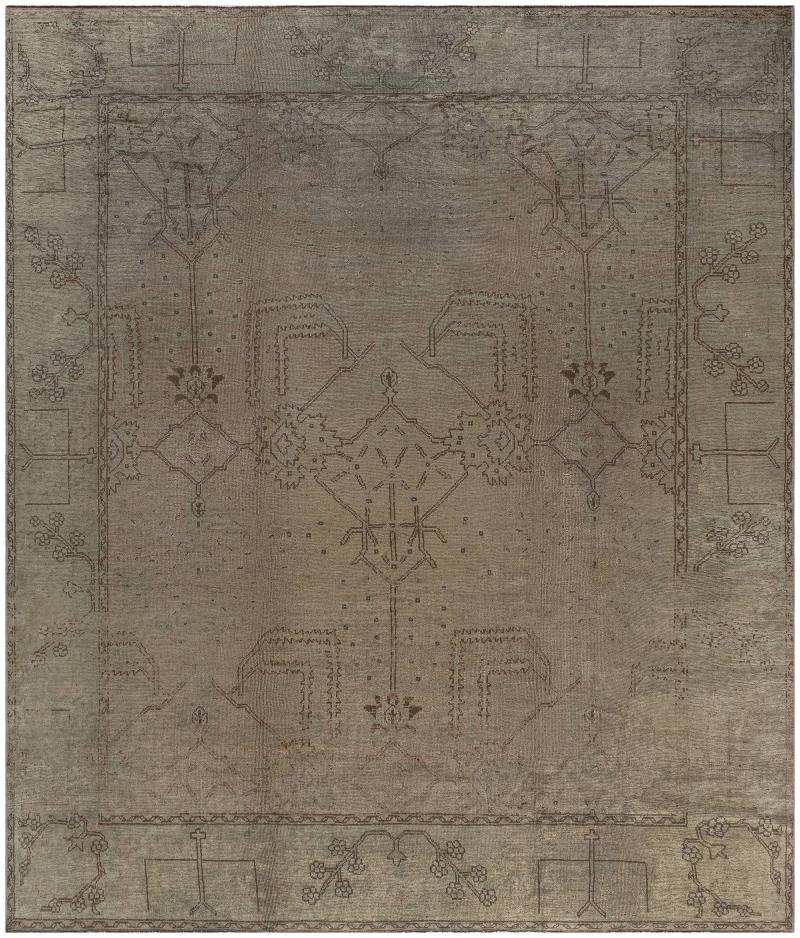 Handmade Antique Turkish Oushak Rug