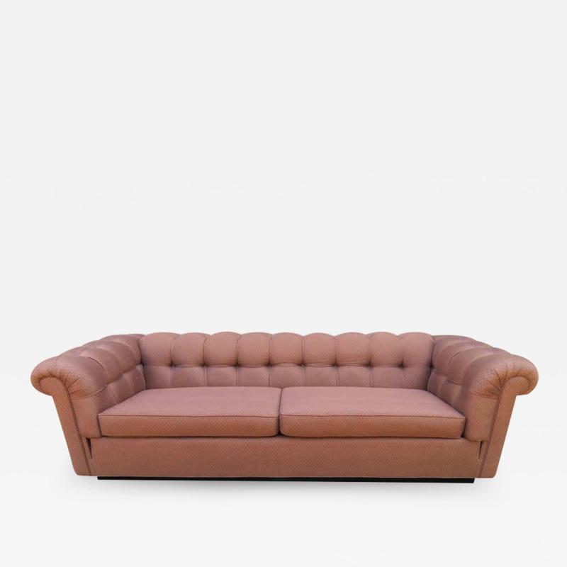 Handsome Mid Century Modern Dunbar Style Chesterfield Tufted Party Sofa