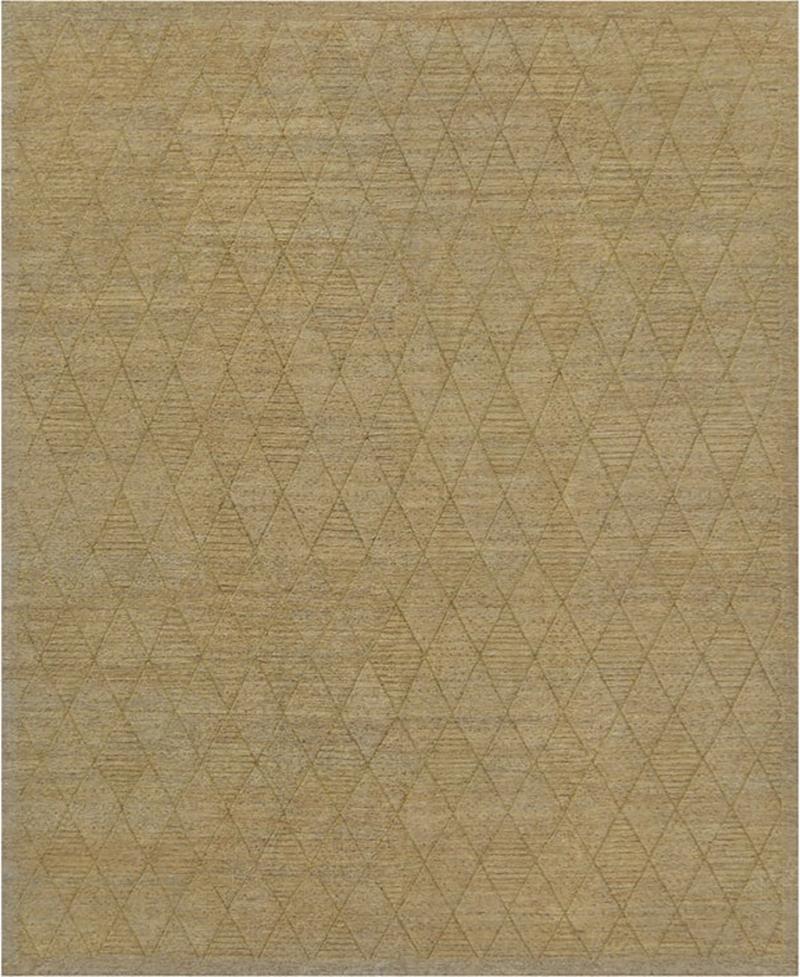 Handwoven Diamond Patterned Hemp Rug