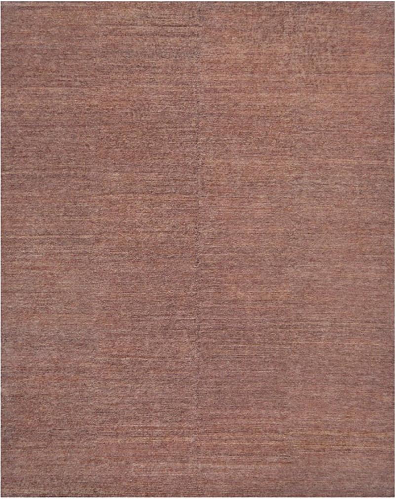 Handwoven Mauve Abrash Hemp Rug