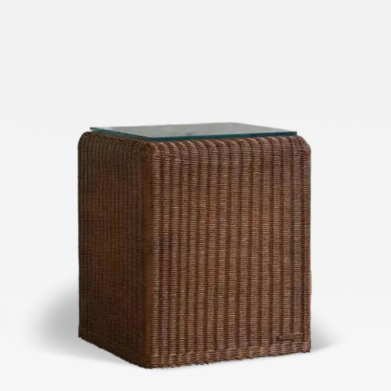 Handwoven Rattan Sidetable Edizioni Molto