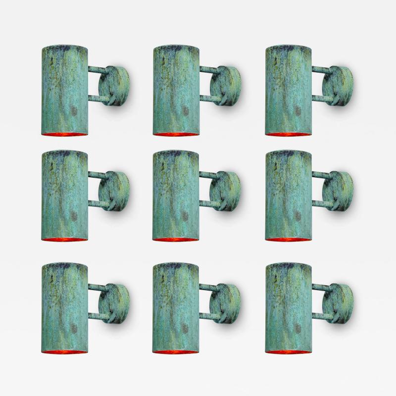 Hans Agne Jakobsson Hans Agne Jakobsson C627 110 Rulle Verdigris Patinated Outdoor Sconce