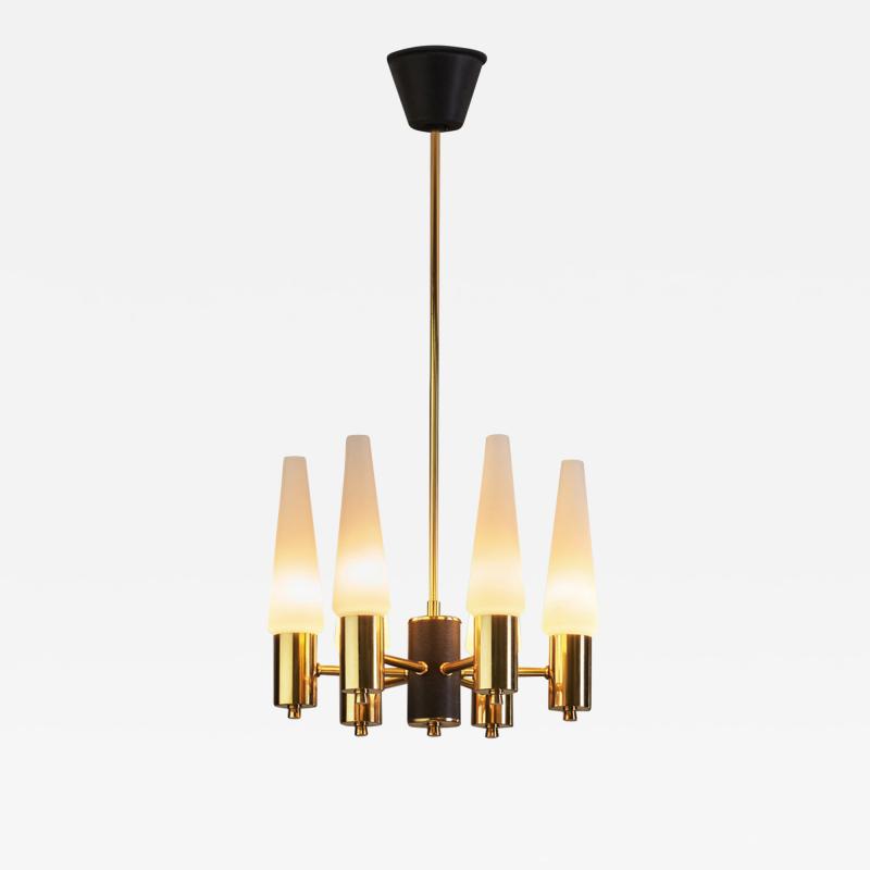 Hans Agne Jakobsson Hans Agne Jakobsson Six Armed Chandelier for AB Markaryd attr Sweden 1960s