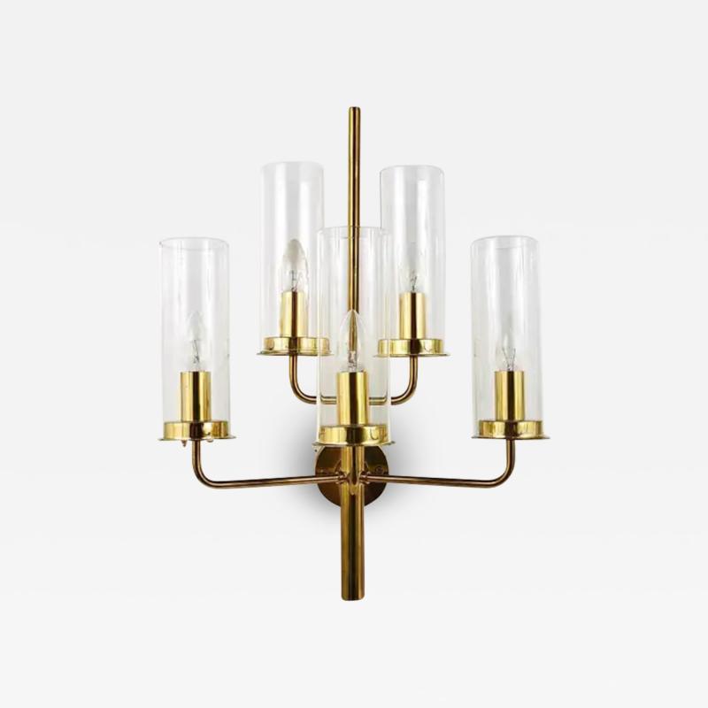 Hans Agne Jakobsson Hans Agne Jakobsson Sonata Midcentury 5 Armed Sconce Wall Light Markaryd 1960