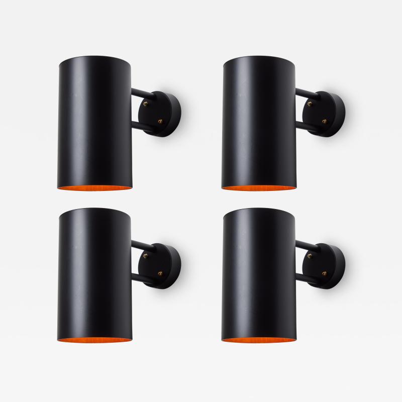 Hans Agne Jakobsson Large Hans Agne Jakobsson C 627 Rulle Outdoor Sconce in Black