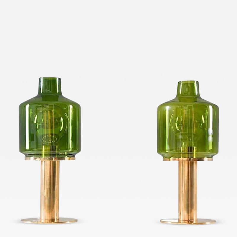 Hans Agne Jakobsson Pair of Mid Century Swedish Table Lamps Model B 102 by Hans Agne Jakobsson