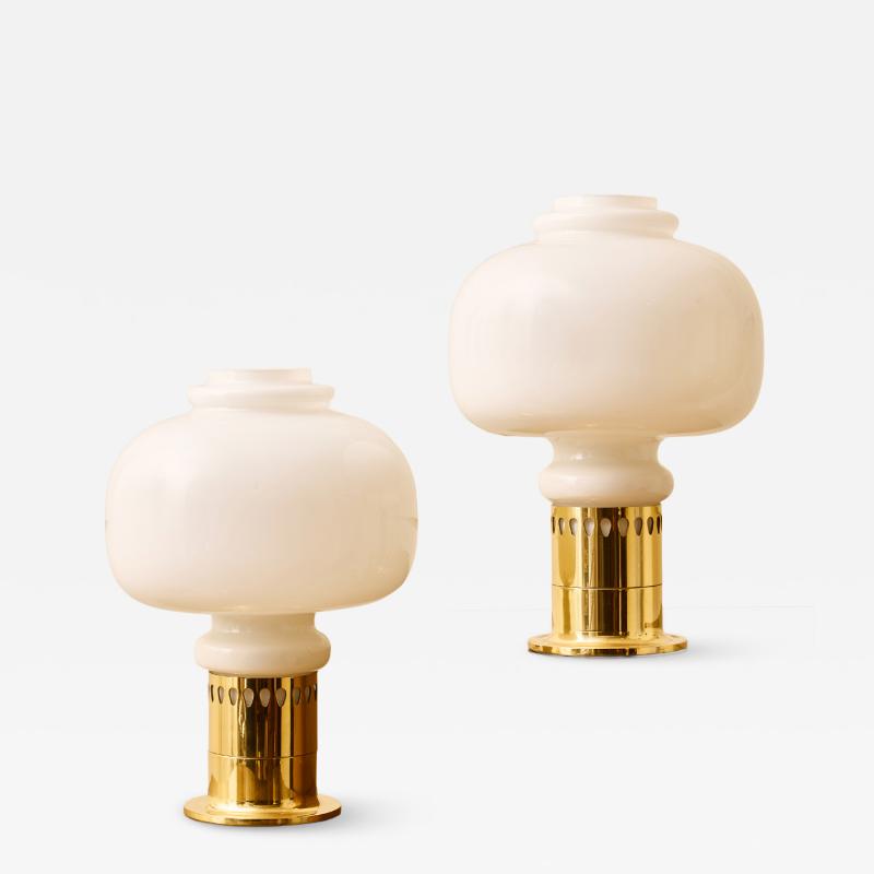 Hans Agne Jakobsson Pair of Oplight Model 20162 Table Lamps by Hans Agne Jakobsson