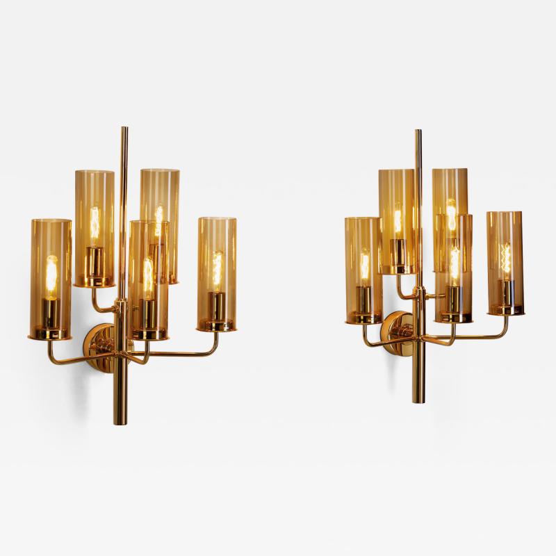 Hans Agne Jakobsson Pair of Sonata Wall Lamps by Hans Agne Jakobsson Sweden circa 1960s