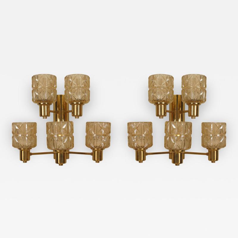 Hans Agne Jakobsson Pair of Swedish 1950s Wall Sconces