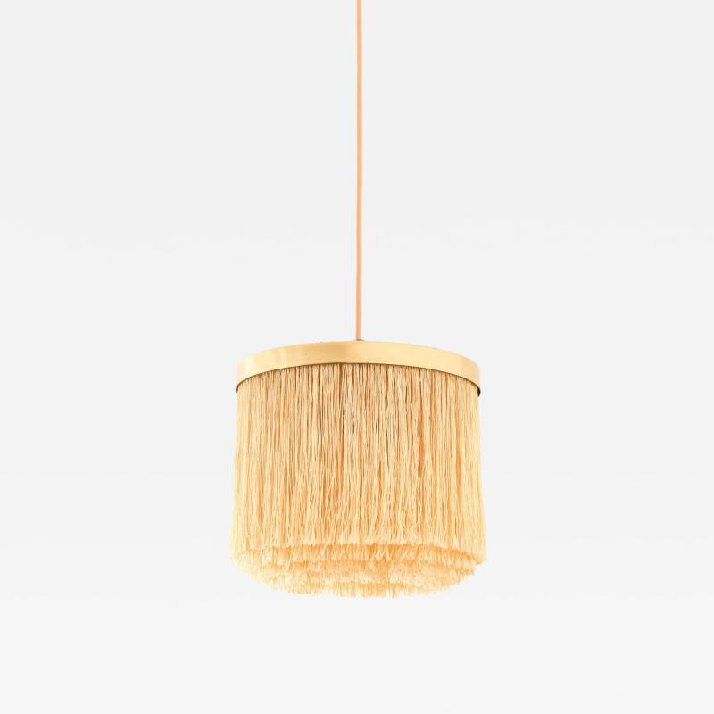 Hans Agne Jakobsson Scandinavian Modern Ceiling Lamp in Beige and Gold By Hans Agne Jakobsson 1965